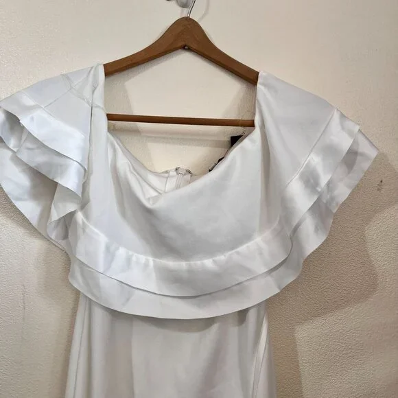 Fashion Novaoff White , Off Shoulder, Mermaid Dress, long size M